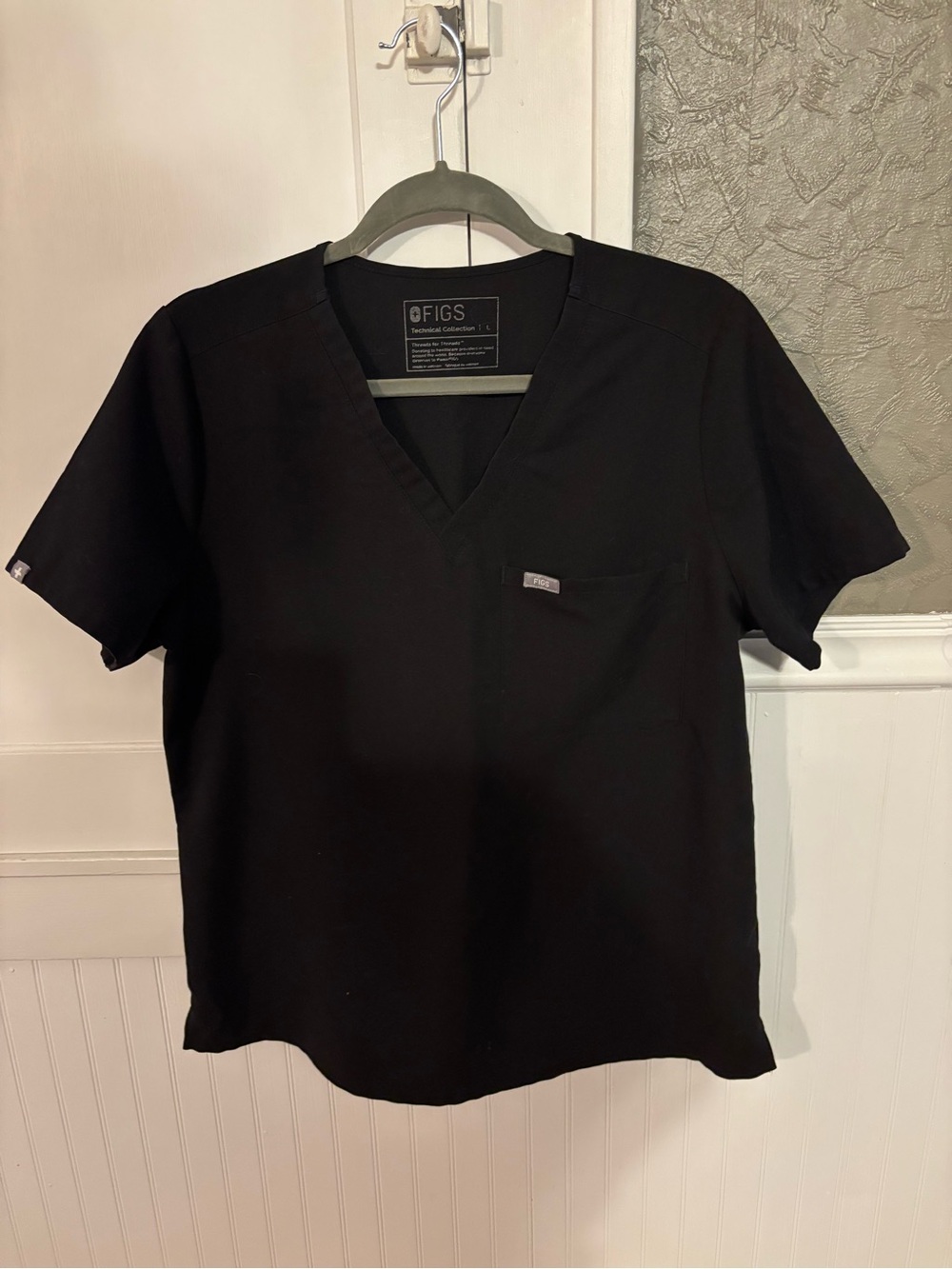 Figs Catarina scrub top large